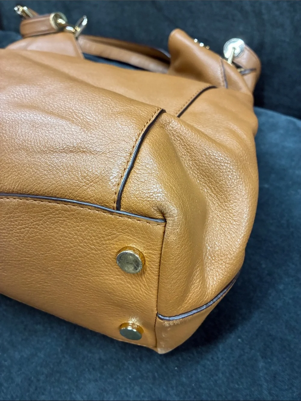 Michael Kors Caramel Leather Shoulder Bag